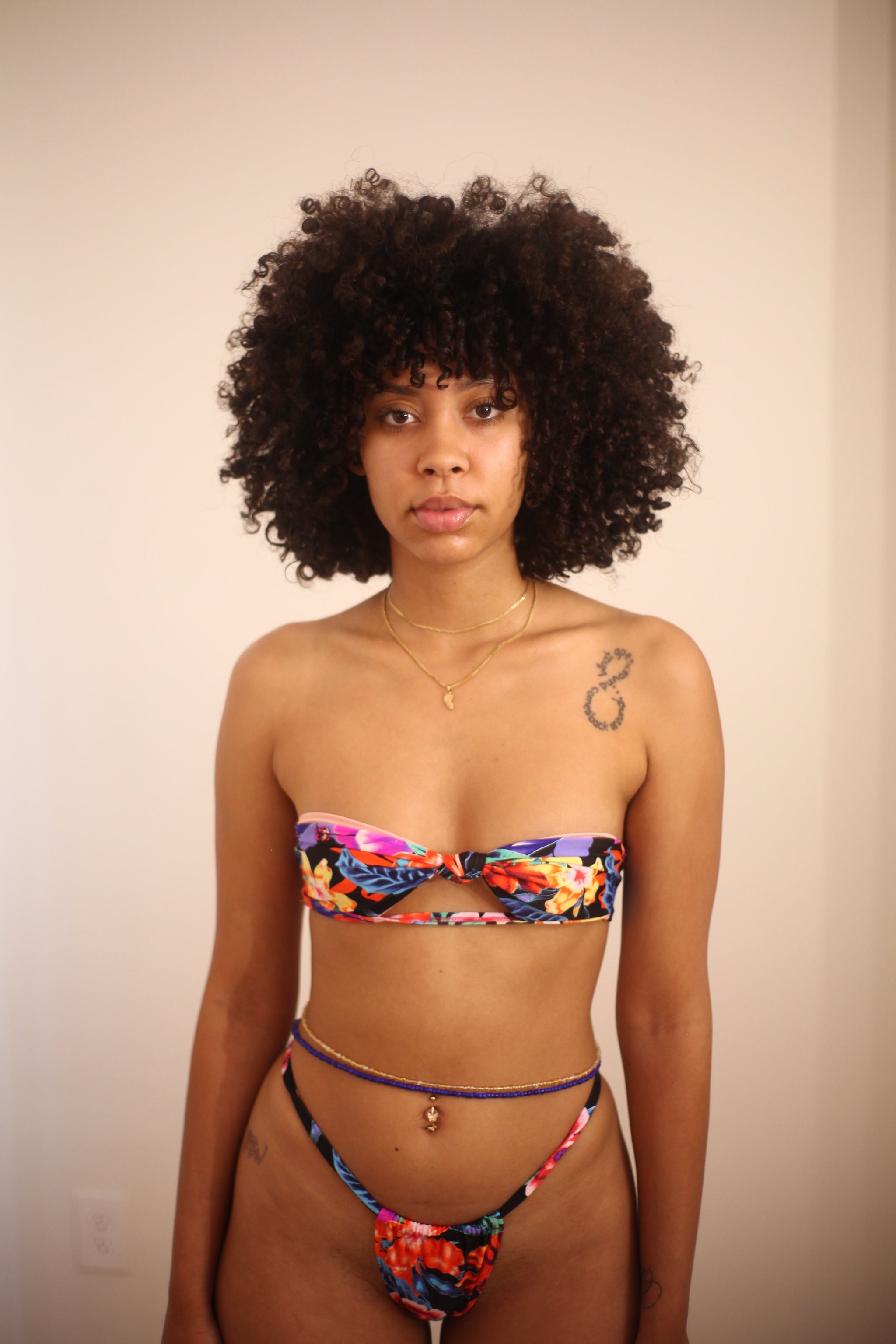 Sicily Bikini Bottom// Hibiscus Flower