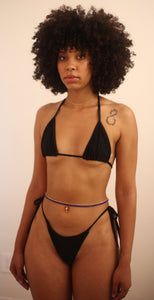 Monaco Triangle Top// Black