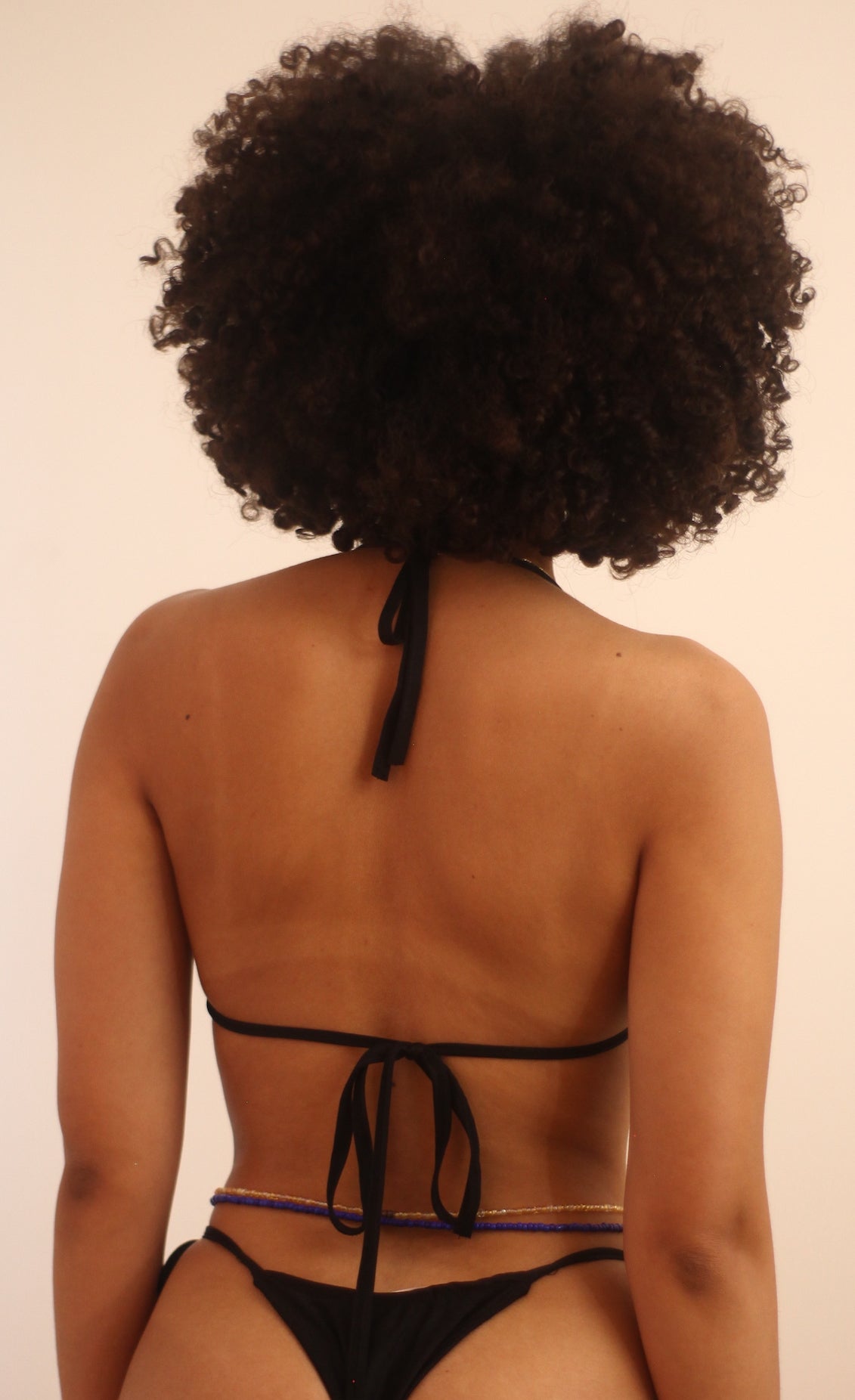 Monaco Triangle Top// Black